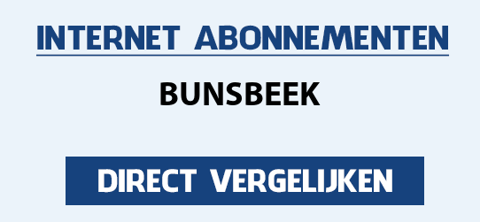 internet vergelijken bunsbeek