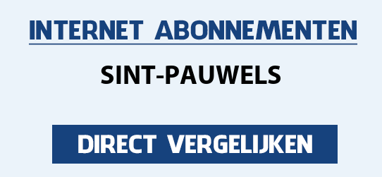 internet vergelijken sint-pauwels