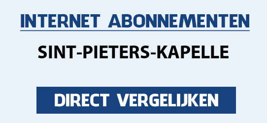 internet vergelijken sint-pieters-kapelle