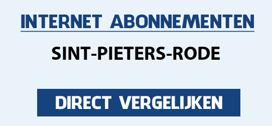 internet vergelijken sint-pieters-rode