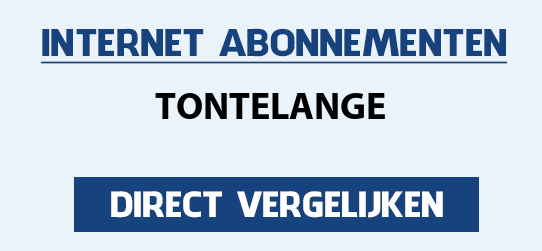 internet vergelijken tontelange